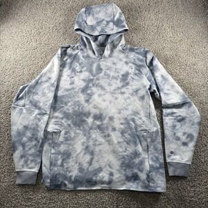 Lululemon Sweater Mens XXL Blue Textured Tech Hoodie Pullover Performance M3CG4S